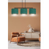 Lampa wisząca HILDE 3 BL GREEN 1051/3 EMIBIG