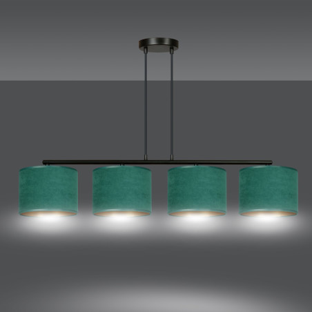 Lampa wisząca HILDE 4 BL GREEN 1051/4 EMIBIG