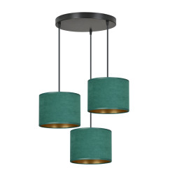 Lampa wisząca HILDE 3 BL PREMIUM GREEN 1051/3PREM EMIBIG