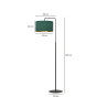 Lampa podłogowa HILDE LP1 BL GREEN 1051/LP1 EMIBIG