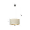 Lampa wisząca HILDE 1 BL WHITE 1052/1 EMIBIG