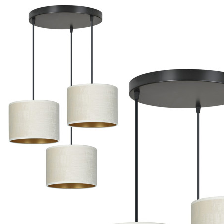 Lampa wisząca HILDE 3 BL PREMIUM WHITE 1052/3PREM EMIBIG
