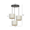 Lampa wisząca HILDE 3 BL PREMIUM WHITE 1052/3PREM EMIBIG