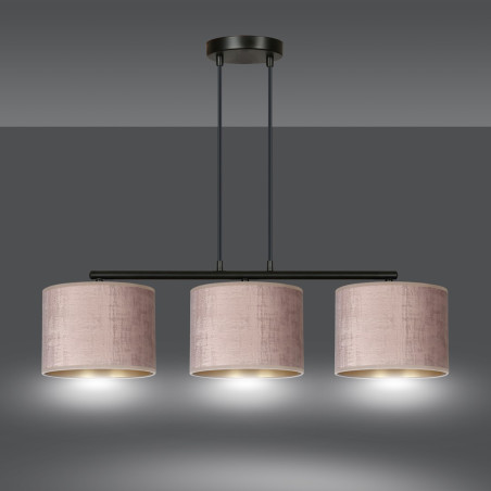 Lampa wisząca HILDE 3 BL ROSE 1053/3 EMIBIG
