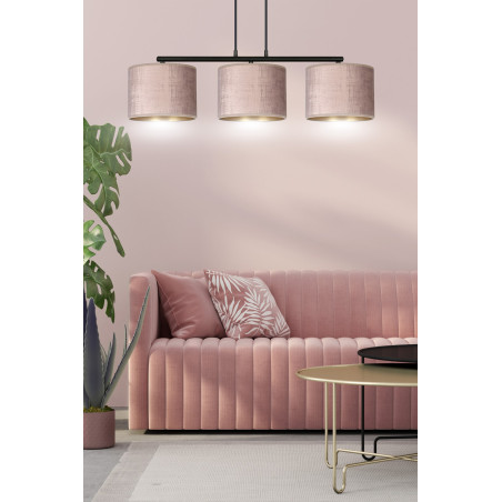 Lampa wisząca HILDE 3 BL ROSE 1053/3 EMIBIG