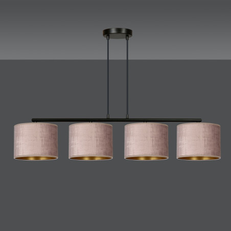 Lampa wisząca HILDE 4 BL ROSE 1053/4 EMIBIG