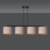 Lampa wisząca HILDE 4 BL ROSE 1053/4 EMIBIG