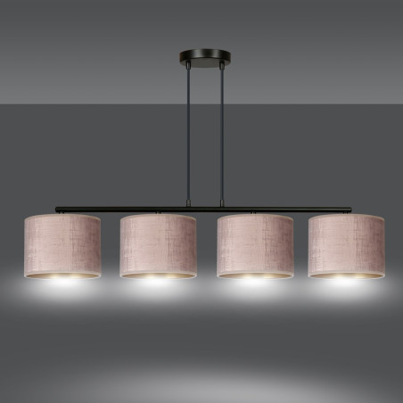 Lampa wisząca HILDE 4 BL ROSE 1053/4 EMIBIG
