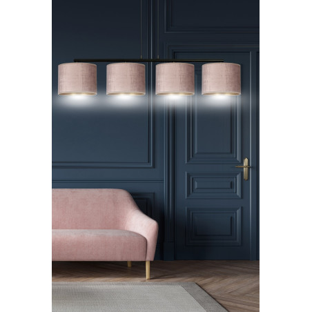 Lampa wisząca HILDE 4 BL ROSE 1053/4 EMIBIG
