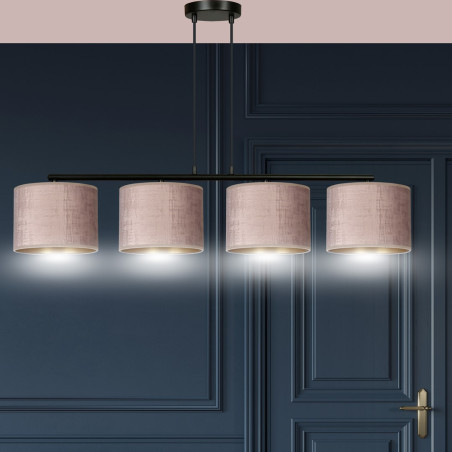 Lampa wisząca HILDE 4 BL ROSE 1053/4 EMIBIG