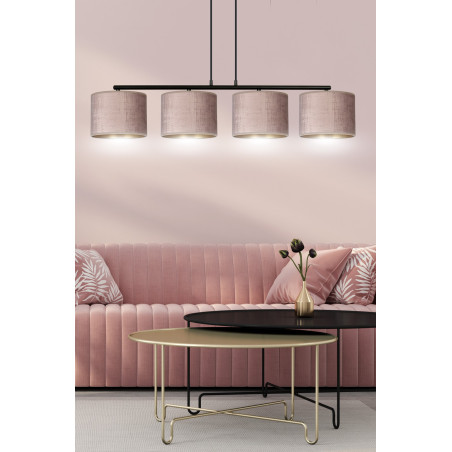 Lampa wisząca HILDE 4 BL ROSE 1053/4 EMIBIG