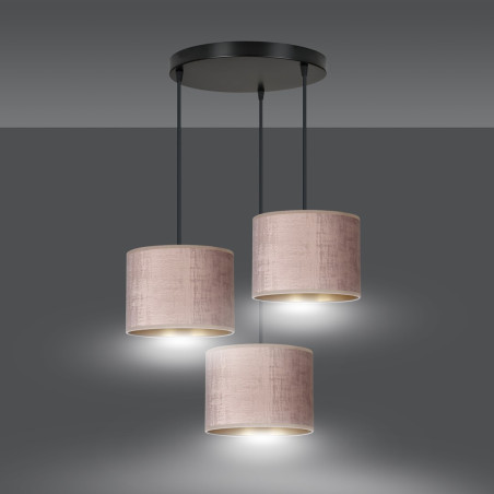 Lampa wisząca HILDE 3 BL PREMIUM ROSE 1053/3PREM EMIBIG