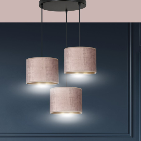 Lampa wisząca HILDE 3 BL PREMIUM ROSE 1053/3PREM EMIBIG
