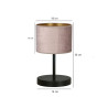 Lampka biurkowa  HILDE LN1 BL ROSE 1053/LN1 EMIBIG