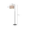 Lampa podłogowa HILDE LP1 BL ROSE 1053/LP1 EMIBIG