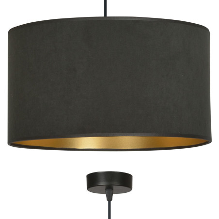 Lampa wisząca HILDE 1 BL BLACK 1054/1 EMIBIG