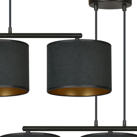Lampa wisząca HILDE 3 BL BLACK 1054/3 EMIBIG