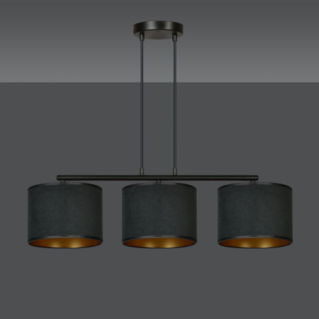 Lampa wisząca HILDE 3 BL BLACK 1054/3 EMIBIG