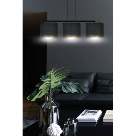 Lampa wisząca HILDE 3 BL BLACK 1054/3 EMIBIG