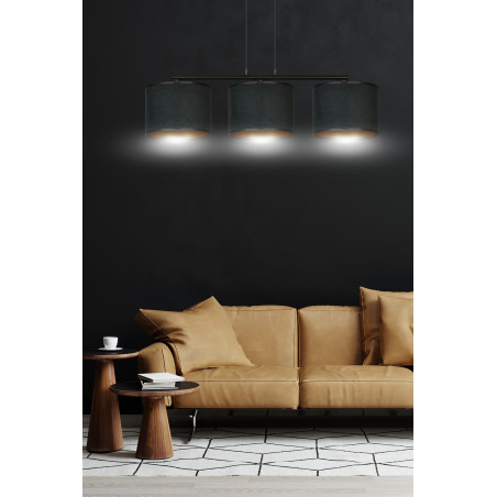 Lampa wisząca HILDE 3 BL BLACK 1054/3 EMIBIG
