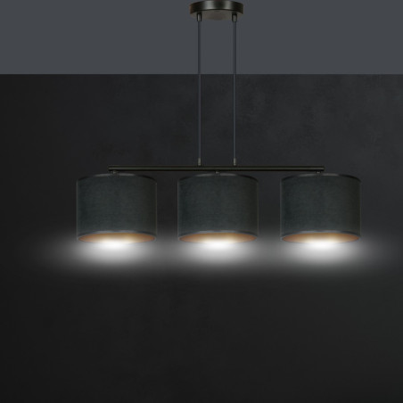 Lampa wisząca HILDE 3 BL BLACK 1054/3 EMIBIG