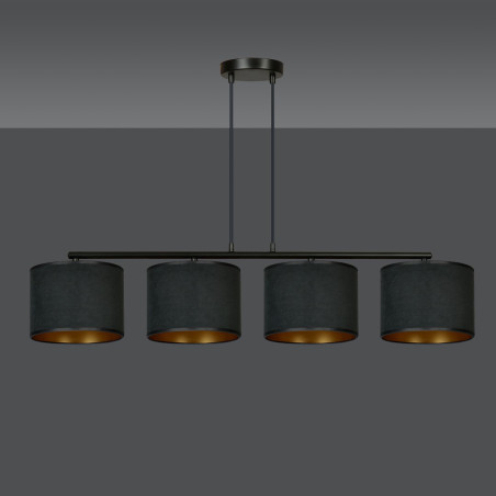 Lampa wisząca HILDE 4 BL BLACK 1054/4 EMIBIG