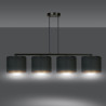 Lampa wisząca HILDE 4 BL BLACK 1054/4 EMIBIG