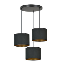 Lampa wisząca HILDE 3 BL PREMIUM BLACK 1054/3PREM EMIBIG