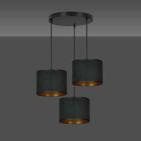 Lampa wisząca HILDE 3 BL PREMIUM BLACK 1054/3PREM EMIBIG