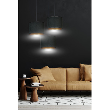 Lampa wisząca HILDE 3 BL PREMIUM BLACK 1054/3PREM EMIBIG