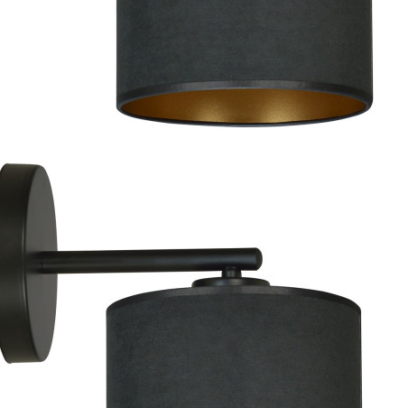 Kinkiet HILDE K1 BL BLACK 1054/K1 EMIBIG