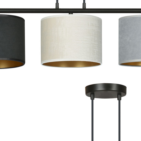 Lampa wisząca HILDE 3 BL MIX 1055/3 EMIBIG