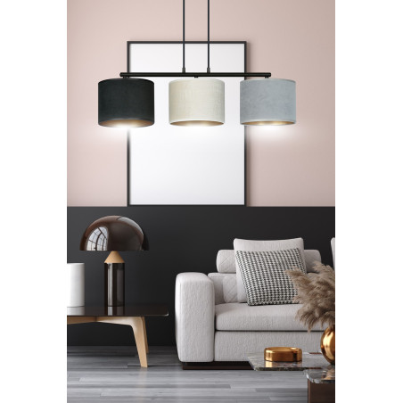 Lampa wisząca HILDE 3 BL MIX 1055/3 EMIBIG