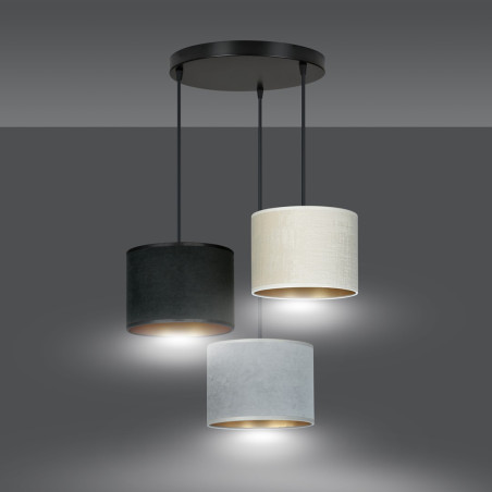Lampa wisząca HILDE 3 BL PREMIUM MIX 1055/3PREM EMIBIG