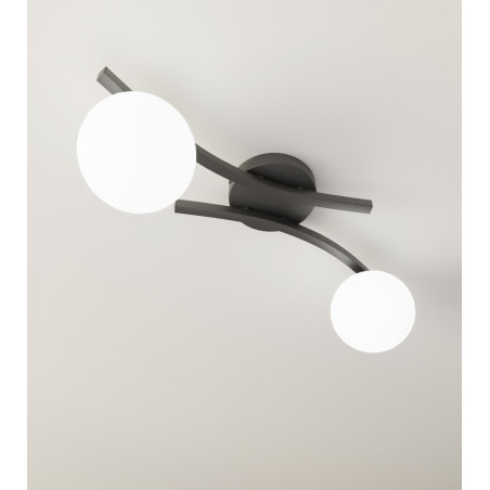Lampa sufitowa OPUS 2 BL OPAL 1390/2 EMIBIG