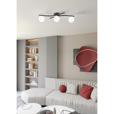 Lampa sufitowa OPUS 3 BL OPAL 1390/3 EMIBIG