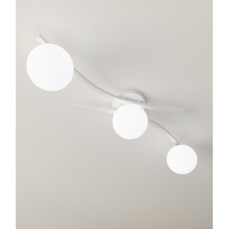 Lampa sufitowa OPUS 3 WH OPAL 1392/3 EMIBIG