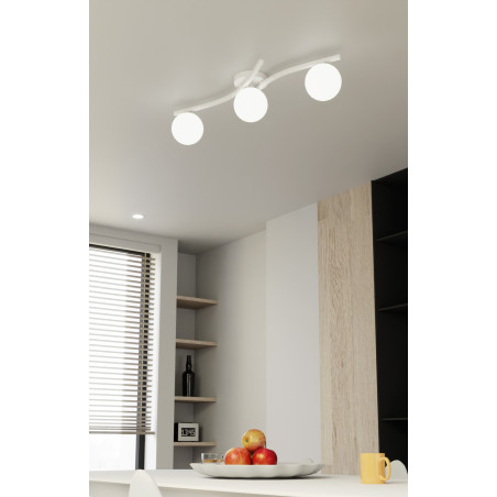 Lampa sufitowa OPUS 3 WH OPAL 1392/3 EMIBIG