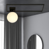 Lampa sufitowa  IMAGO 1A BLACK/OPAL 1130/1A EMIBIG