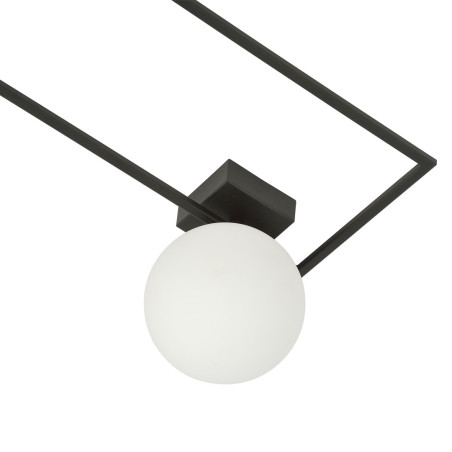 Lampa sufitowa  IMAGO 1A BLACK/OPAL 1130/1A EMIBIG