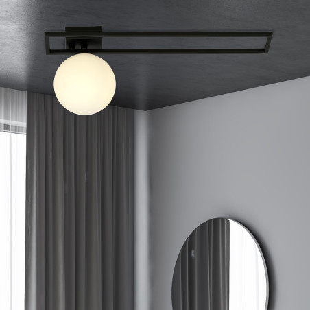 Lampa sufitowa  IMAGO 1C BLACK/OPAL 1130/1C EMIBIG