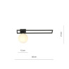 Lampa sufitowa  IMAGO 1C BLACK/OPAL 1130/1C EMIBIG