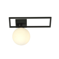 Lampa sufitowa  IMAGO 1D BLACK/OPAL 1130/1D EMIBIG