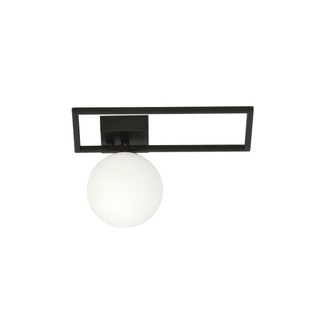 Lampa sufitowa  IMAGO 1D BLACK/OPAL 1130/1D EMIBIG