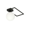 Lampa sufitowa  IMAGO 1D BLACK/OPAL 1130/1D EMIBIG