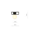 Lampa sufitowa  IMAGO 1E BLACK/OPAL 1130/1E EMIBIG
