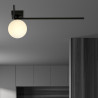 Lampa sufitowa  IMAGO 1F BLACK/OPAL 1130/1F EMIBIG