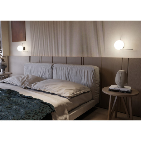 Lampa sufitowa  IMAGO 1G BLACK/OPAL 1130/1G EMIBIG