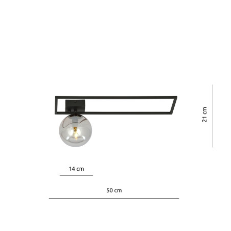 Lampa sufitowa  IMAGO 1B BLACK/GRAFIT 1131/1B EMIBIG