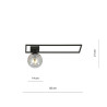 Lampa sufitowa  IMAGO 1B BLACK/GRAFIT 1131/1B EMIBIG